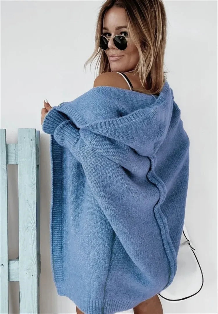 Oversized Knitted Batwing Cardigan  Coat