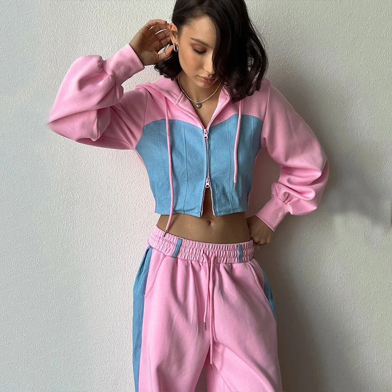 Hooded Two-Piece Sweat Set