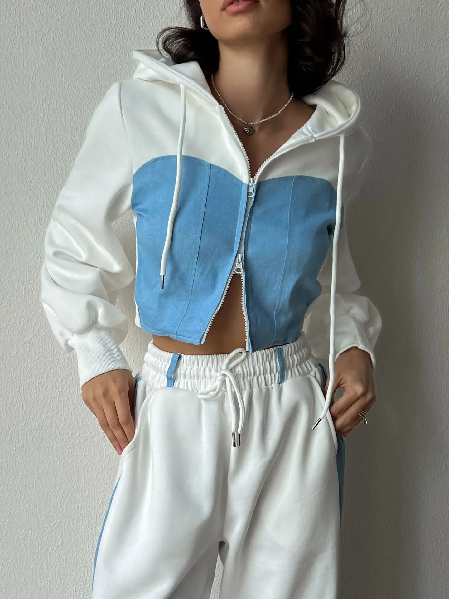 Hooded Two-Piece Sweat Set