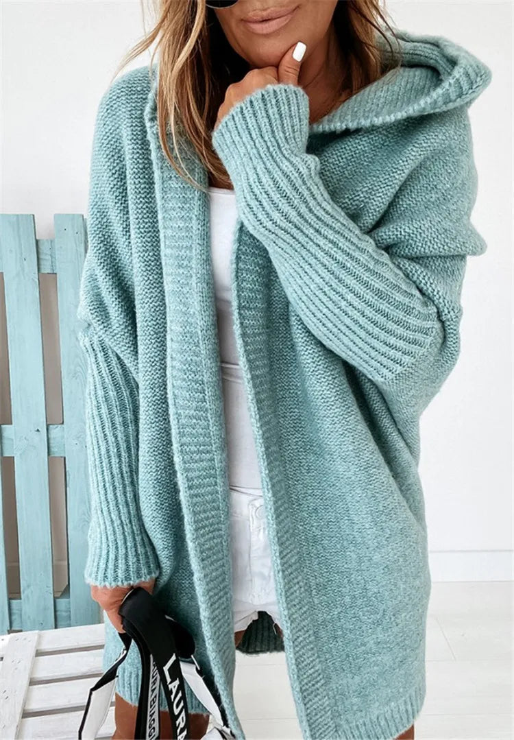 Oversized Knitted Batwing Cardigan  Coat