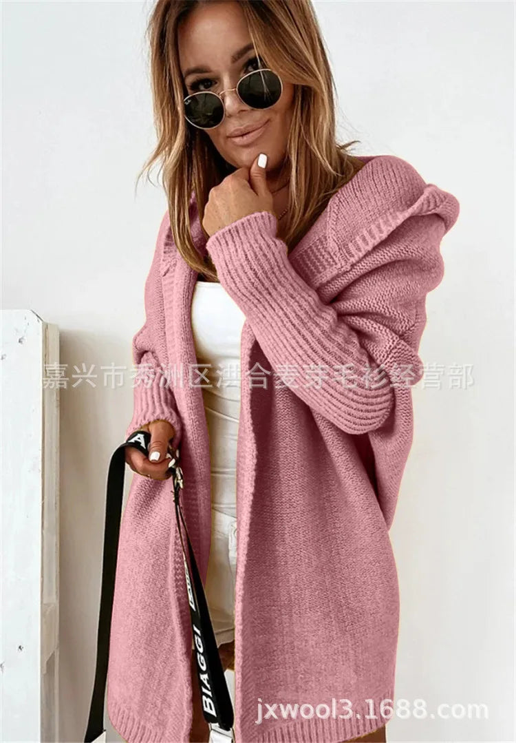 Oversized Knitted Batwing Cardigan  Coat