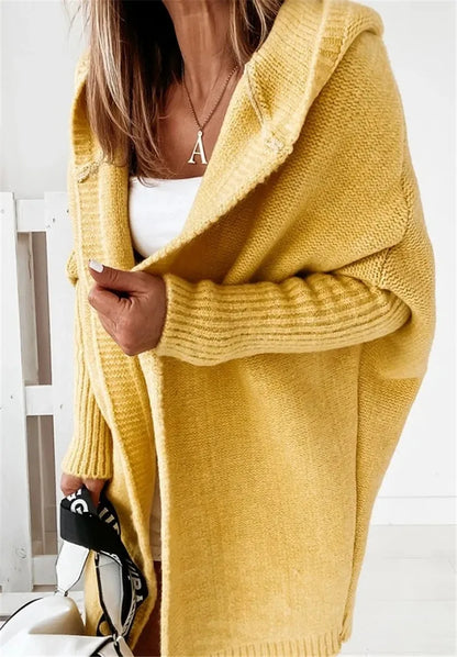 Oversized Knitted Batwing Cardigan  Coat