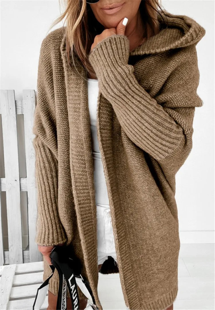 Oversized Knitted Batwing Cardigan  Coat