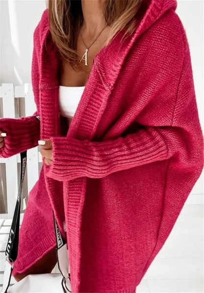 Oversized Knitted Batwing Cardigan  Coat